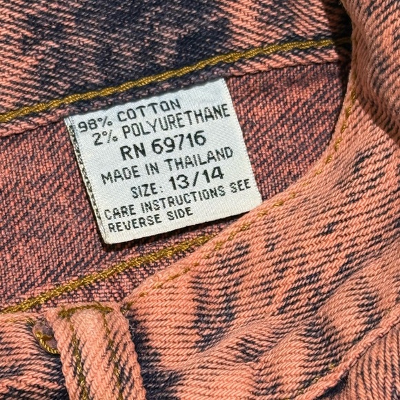 Denim acid washed Pink Skirt - Picture 5 of 8